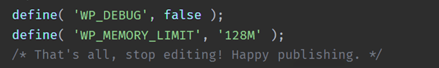 wp-config.php file and look for &ldquo;define( &lsquo;WP_MEMORY_LIMIT&rsquo;