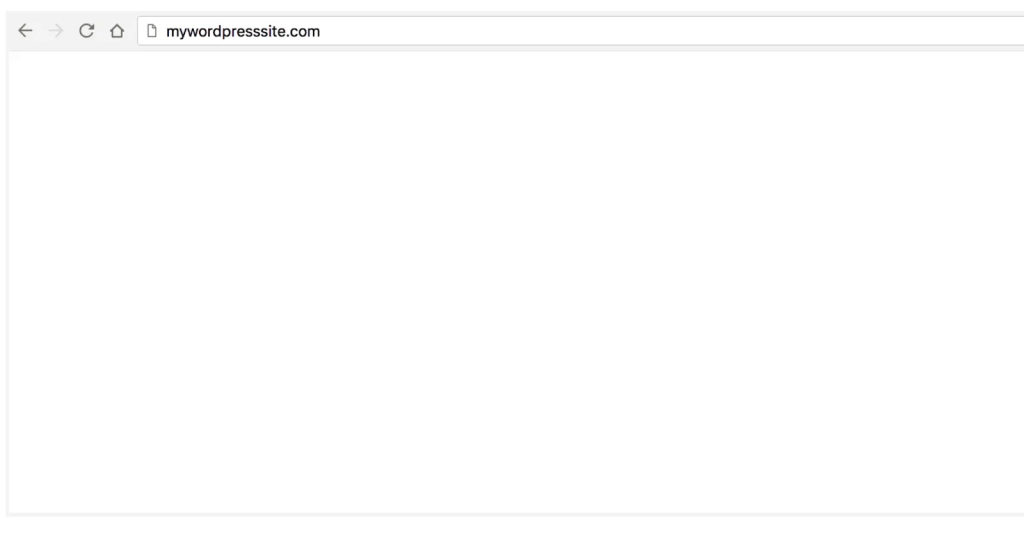 blank screen with 