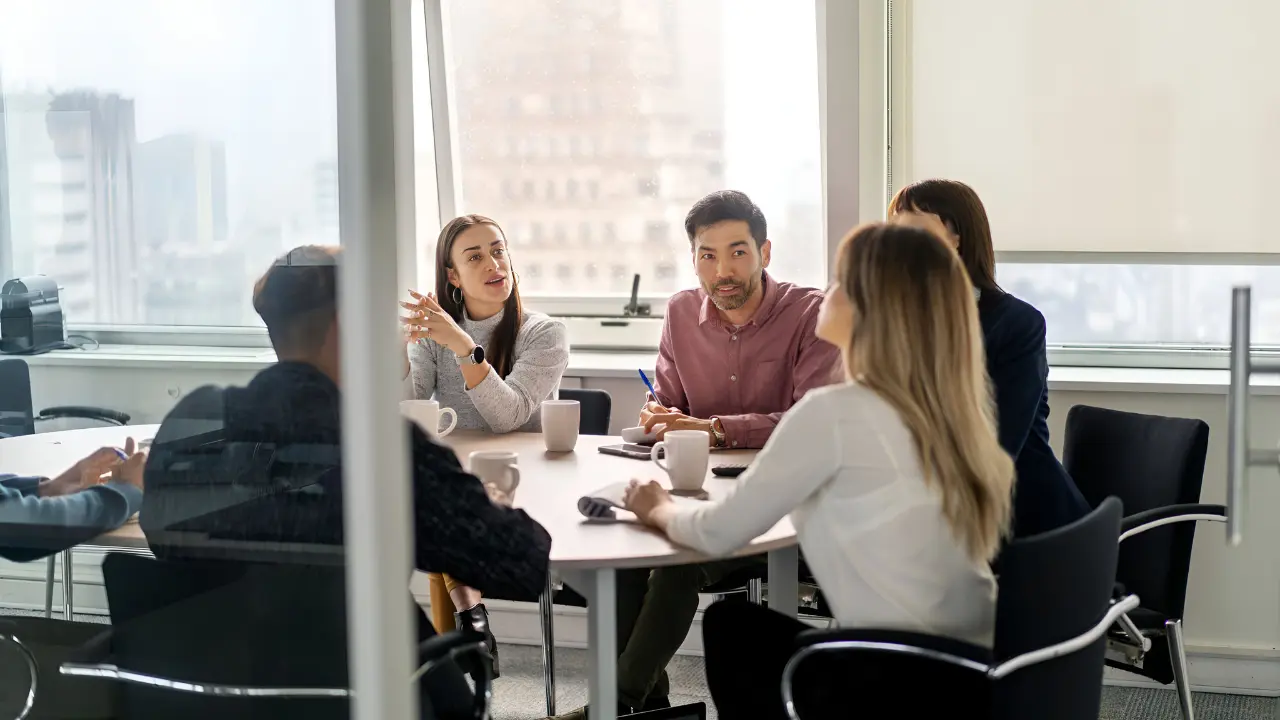 law firm admins meeting to improve efficiency