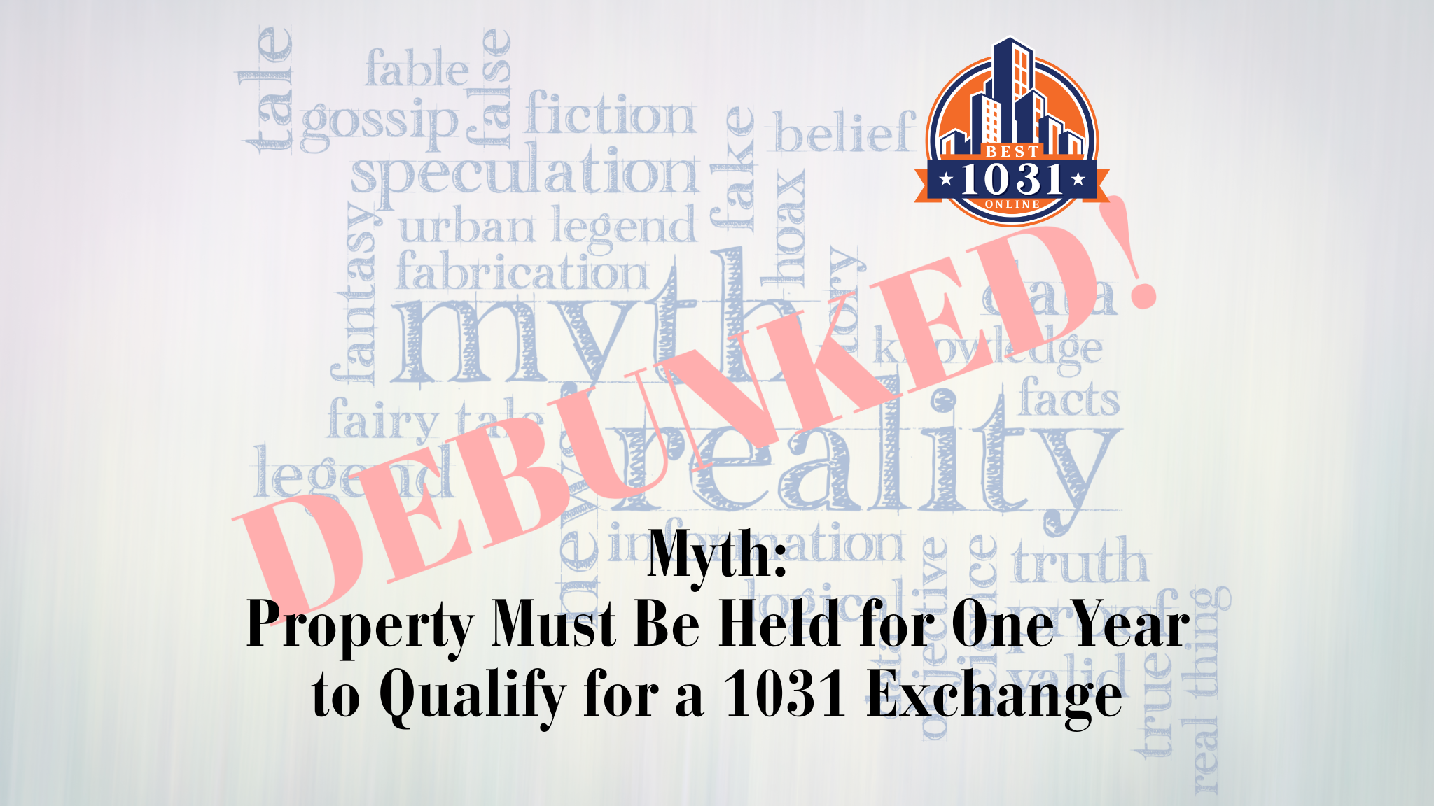 Do You Really Have to Hold a Property for a Year?