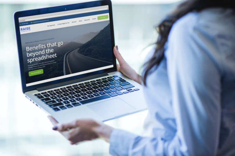 Raise Insurance Solutions New Website designed by Agency Bel