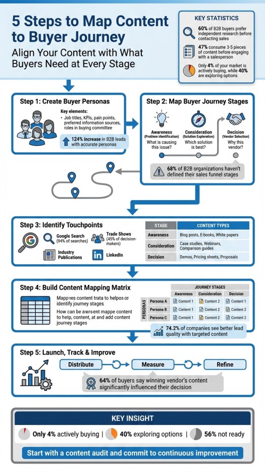 5-Step Content Mapping Framework for B2B Buyer Journey